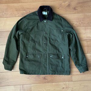 Frank & Oak Canvas Utility Jacket in Khaki